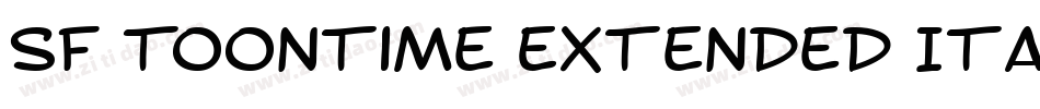 SF Toontime Extended Italic字体转换